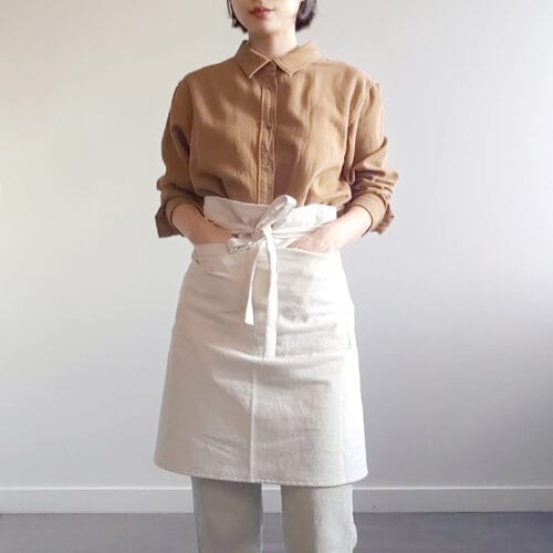 half apron with pockets